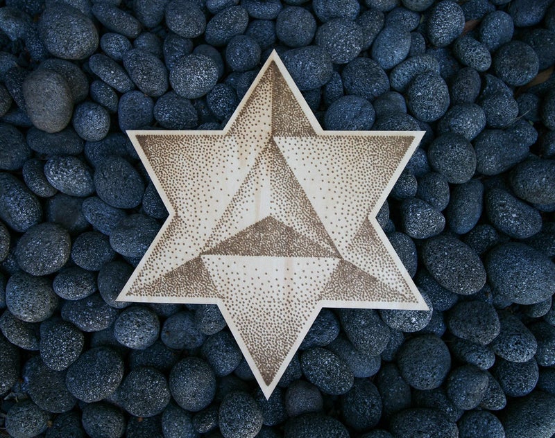 Fourth Level Manufacturing Fourth Level MFG 12" Merkabah, Sacred Geometry Wood Wall Art, Spiritual Vehicle Divine Connection Symbol, Zen Home Decoration for Yoga and Meditation, Good Chakra Energy Altar Decor - Image 4